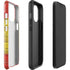 Spain Flag Dark Wood iPhone 15 Pro Max Impact Case